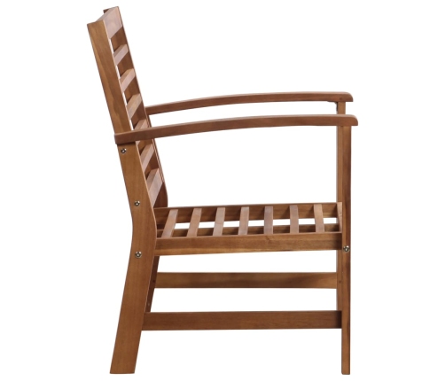 Juego de muebles de jardín 4 piezas madera maciza de acacia