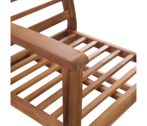 Juego de muebles de jardín 4 piezas madera maciza de acacia