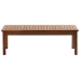 Juego de muebles de jardín 4 piezas madera maciza de acacia