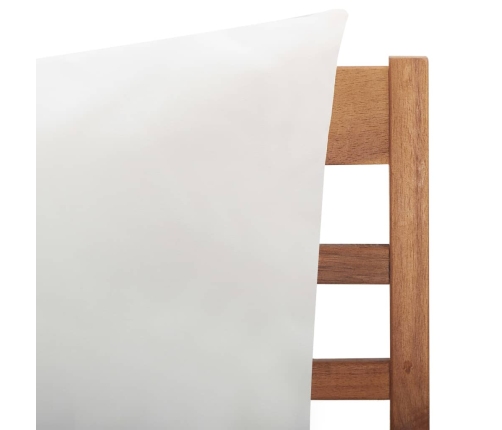 Muebles de jardín 4 piezas con cojines madera maciza de acacia