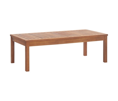 Muebles de jardín 4 piezas con cojines madera maciza de acacia