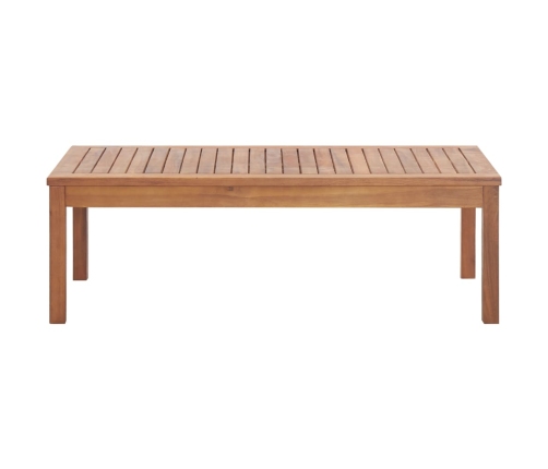 Muebles de jardín 4 piezas con cojines madera maciza de acacia
