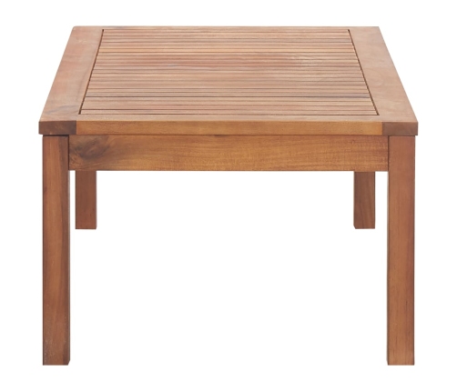 Muebles de jardín 4 piezas con cojines madera maciza de acacia