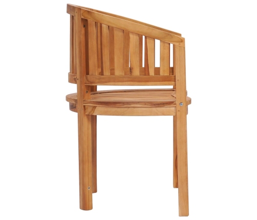 Silla banana de madera maciza de teca