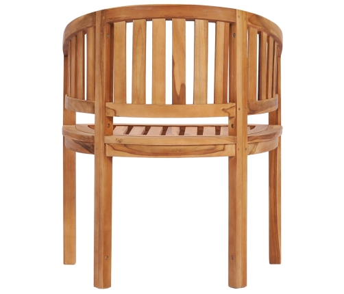 Silla banana de madera maciza de teca