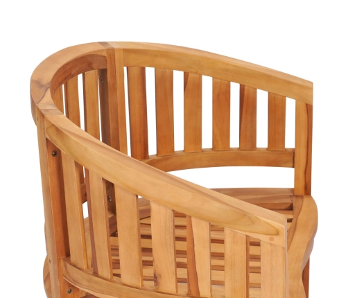 Silla banana de madera maciza de teca