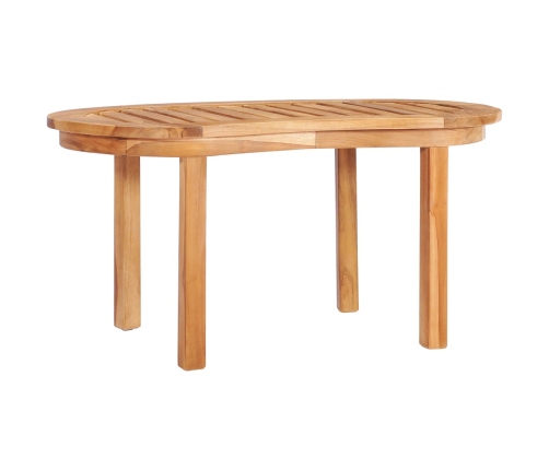 Mesa de centro de madera maciza de teca 90x50x45 cm