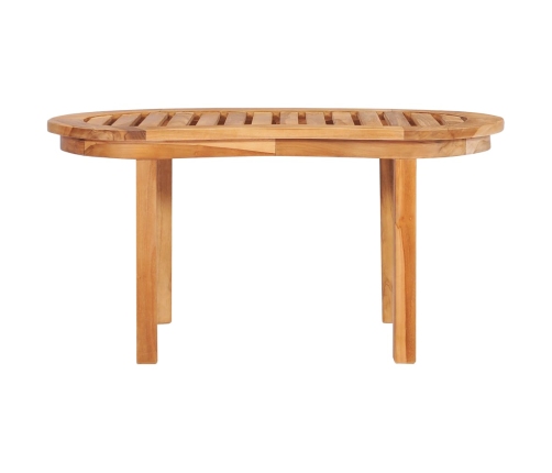 Mesa de centro de madera maciza de teca 90x50x45 cm