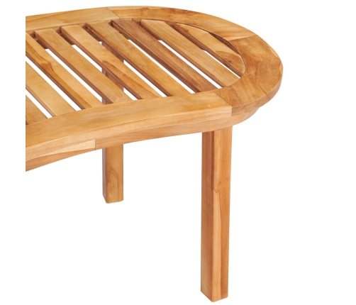 Mesa de centro de madera maciza de teca 90x50x45 cm