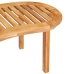 Mesa de centro de madera maciza de teca 90x50x45 cm