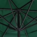 Sombrilla de jardín con palo de aluminio verde 600 cm