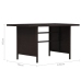 Set muebles de jardín 3 pzas y cojines ratán sintético marrón