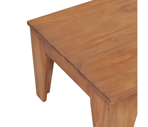 Mesa de centro madera maciza de teca 120x60x40 cm