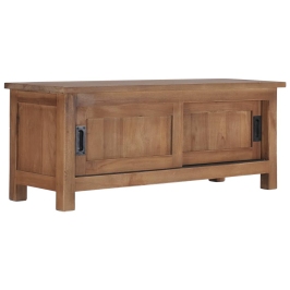Mueble para TV de madera maciza de teca 90x30x35 cm