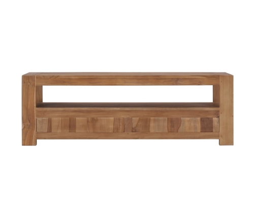 Mueble de TV de madera maciza de acacia 120x30x40 cm