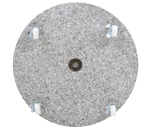 Base de sombrilla redonda de granito gris 30 kg