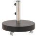 Base de sombrilla redonda de granito negro 30 kg
