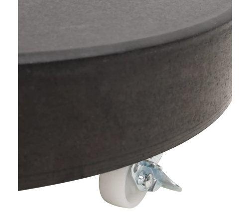 Base de sombrilla redonda de granito negro 30 kg