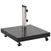 Base de sombrilla de granito cuadrada negro 30 kg