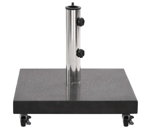 Base de sombrilla de granito cuadrada negro 30 kg