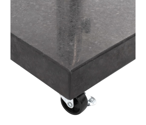 Base de sombrilla de granito cuadrada negro 30 kg