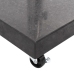 Base de sombrilla de granito cuadrada negro 30 kg