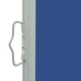 Toldo lateral retráctil para patio azul 140x300 cm