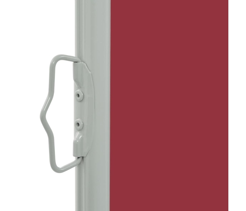 Toldo lateral retráctil de patio rojo 140x300 cm