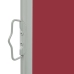 Toldo lateral retráctil de patio rojo 140x300 cm