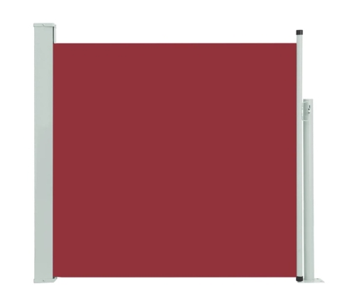 Toldo lateral retráctil de jardín rojo 170x300 cm