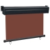 Toldo lateral de balcón marrón 85x250 cm