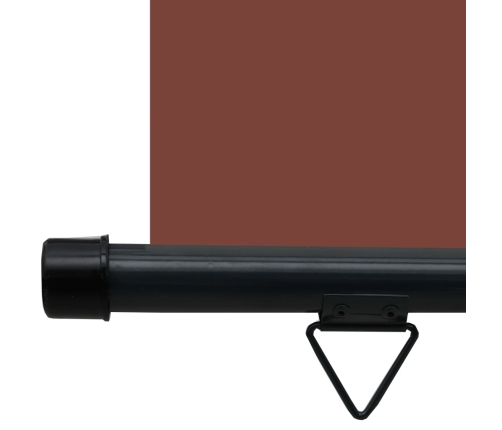 Toldo lateral de balcón marrón 85x250 cm