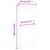 Toldo lateral de balcón marrón 85x250 cm