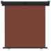 Toldo lateral de balcón marrón 165x250 cm