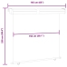 Toldo lateral de balcón marrón 165x250 cm