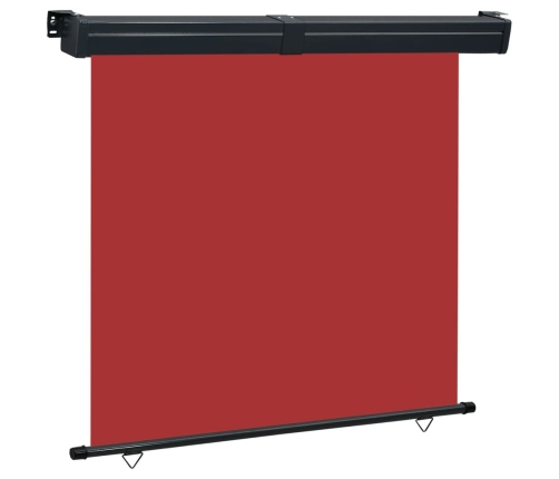 Toldo lateral de balcón rojo 175x250 cm