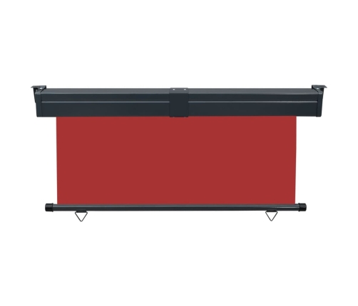 Toldo lateral de balcón rojo 175x250 cm