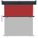 Toldo lateral de balcón rojo 175x250 cm