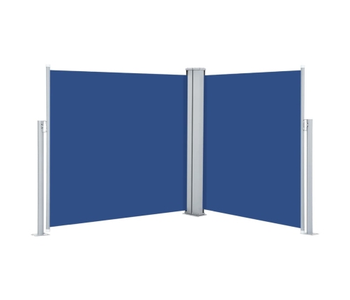 Toldo lateral retráctil azul 120x600 cm