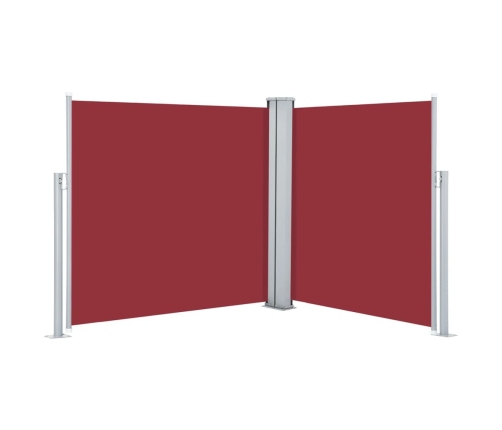 Toldo lateral retráctil rojo 120x600 cm