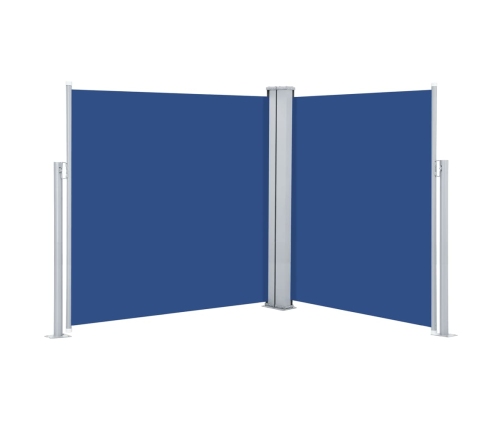 Toldo lateral retráctil azul 140x600 cm