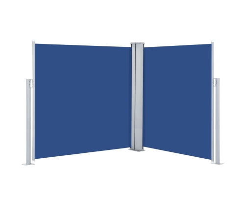 Toldo lateral retráctil azul 160x600 cm