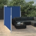 Toldo lateral retráctil azul 170x600 cm