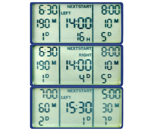 Temporizador digital de riego automático con salida doble