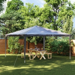 Carpa profesional para fiestas gris antracita 90 g/m² 4x4 m