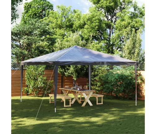 Carpa profesional para fiestas gris antracita 90 g/m² 4x4 m