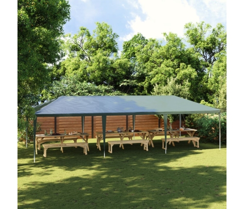 Carpa profesional para fiestas verde 90 g/m² 4x9 m