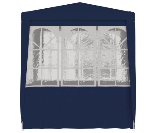 Carpa profesional para fiestas con paredes azul 90 g/m² 2x2 m