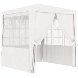 Carpa profesional fiestas con paredes blanco 90 g/m² 2,5x2,5 m