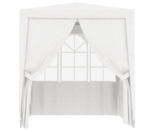 Carpa profesional fiestas con paredes blanco 90 g/m² 2,5x2,5 m